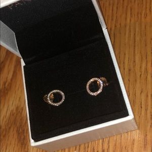 Pandora circle earrings